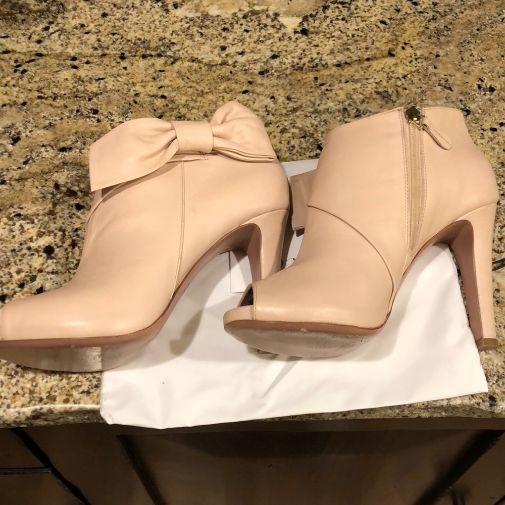 Red Valentino Peep Toe Bow Bootie - Picture 3 of 8